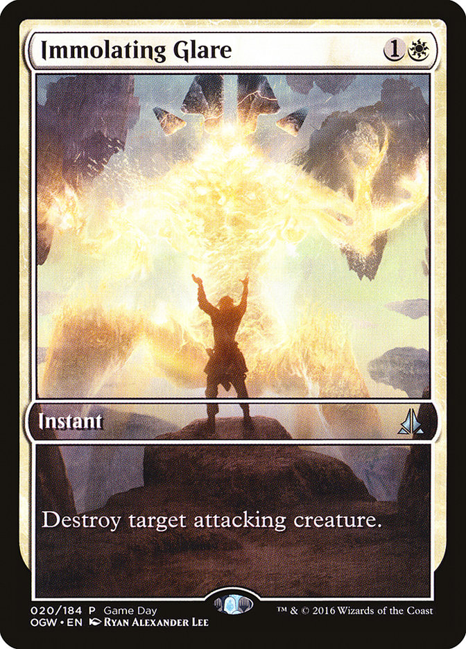 Immolating Glare (Game Day) (Extended Art) [Oath of the Gatewatch Promos] | Game Grid - Logan