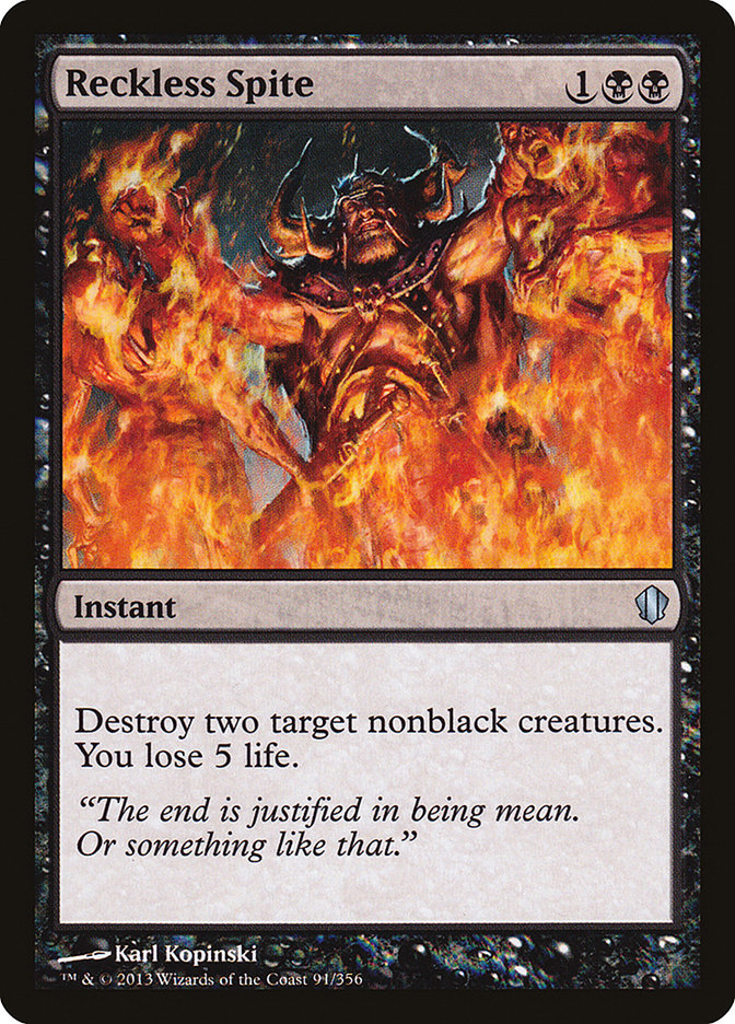 Reckless Spite [Commander 2013] | Game Grid - Logan