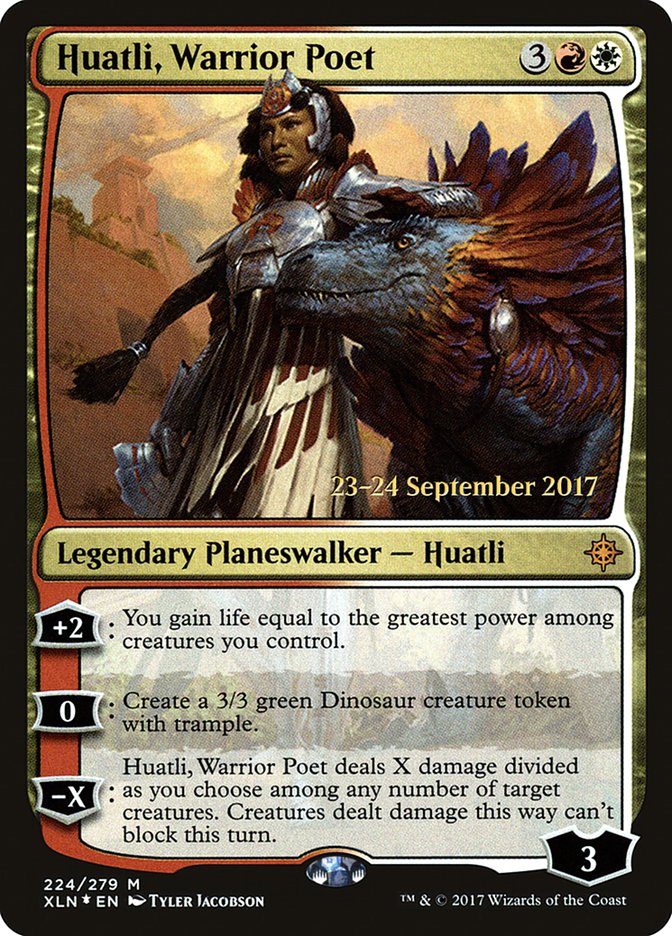 Huatli, Warrior Poet [Ixalan Prerelease Promos] | Game Grid - Logan