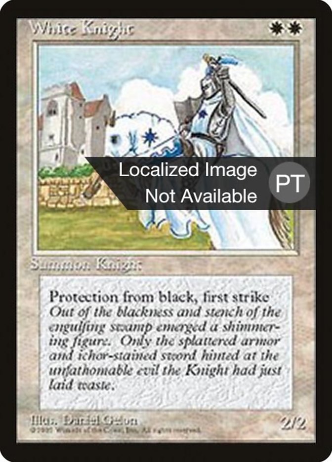 White Knight [Fourth Edition (Foreign Black Border)] | Game Grid - Logan