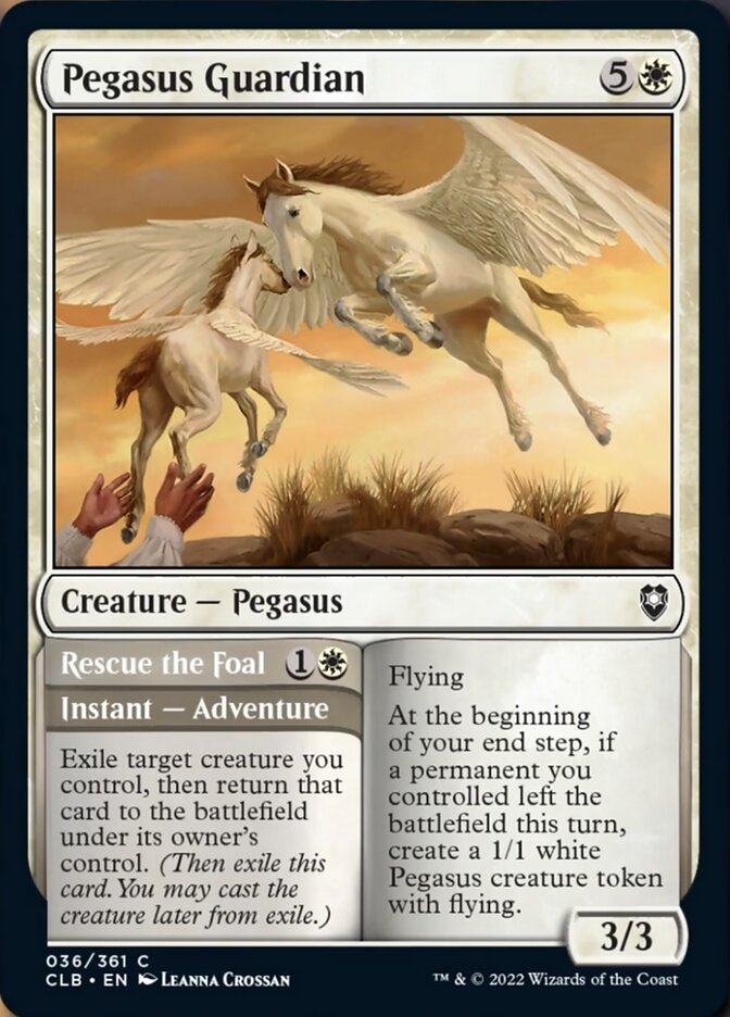 Pegasus Guardian // Rescue the Foal [Commander Legends: Battle for Baldur's Gate] | Game Grid - Logan