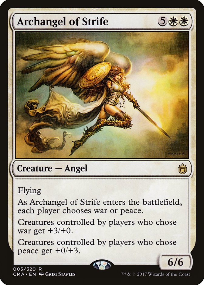 Archangel of Strife [Commander Anthology] | Game Grid - Logan
