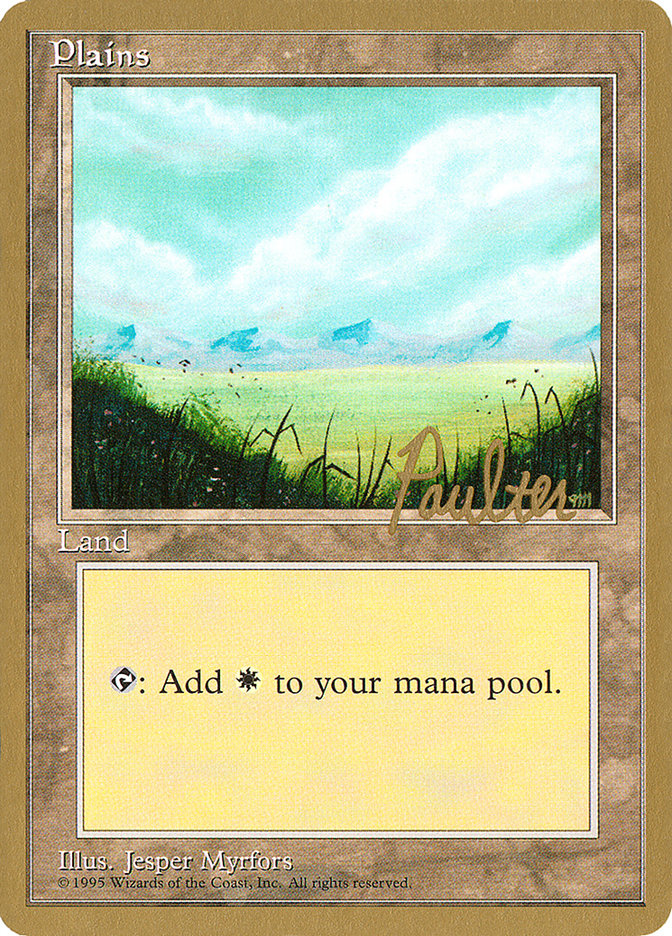 Plains (pp366) (Preston Poulter) [Pro Tour Collector Set] | Game Grid - Logan