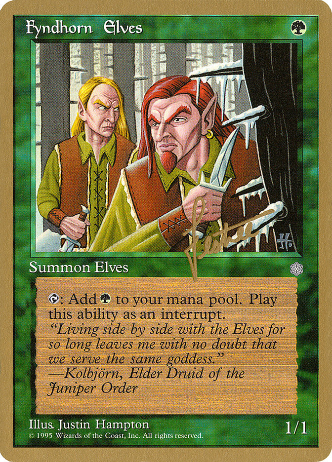 Fyndhorn Elves (Bertrand Lestree) [Pro Tour Collector Set] | Game Grid - Logan