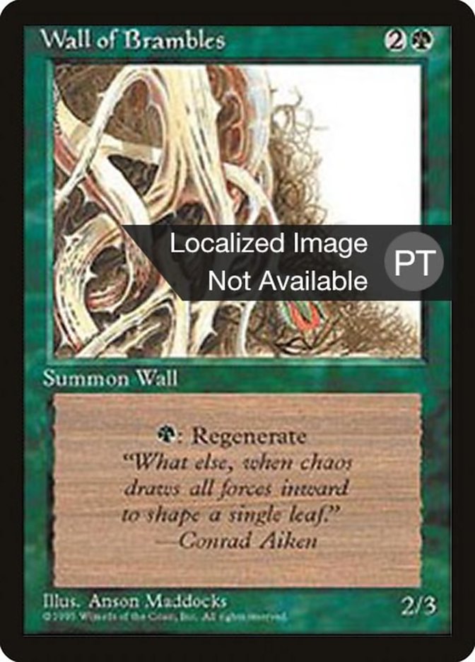 Wall of Brambles [Fourth Edition (Foreign Black Border)] | Game Grid - Logan