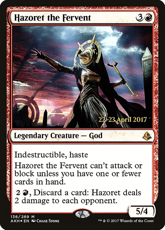 Hazoret the Fervent [Amonkhet Prerelease Promos] | Game Grid - Logan