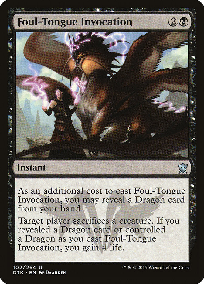 Foul-Tongue Invocation [Dragons of Tarkir] | Game Grid - Logan