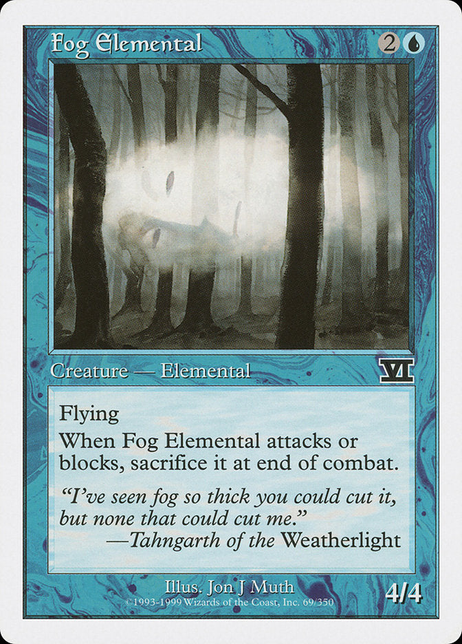 Fog Elemental [Classic Sixth Edition] | Game Grid - Logan