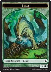 Beast (013) // Plant Double-Sided Token [Commander 2018 Tokens] | Game Grid - Logan