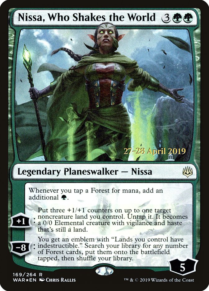 Nissa, Who Shakes the World [War of the Spark Prerelease Promos] | Game Grid - Logan