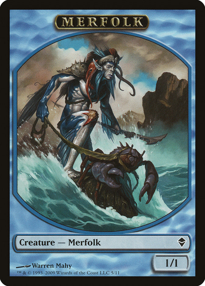 Merfolk Token [Zendikar Tokens] | Game Grid - Logan