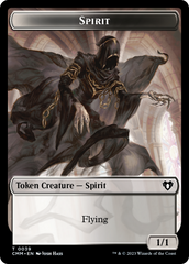 Spirit (0039) // Knight Double-Sided Token [Commander Masters Tokens] | Game Grid - Logan