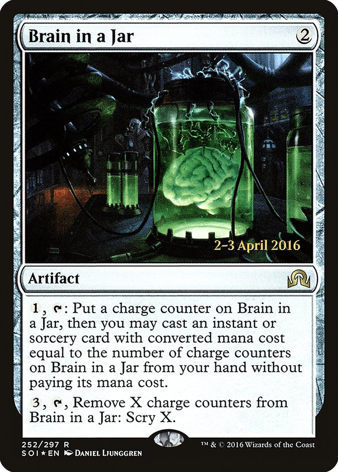 Brain in a Jar [Shadows over Innistrad Prerelease Promos] | Game Grid - Logan