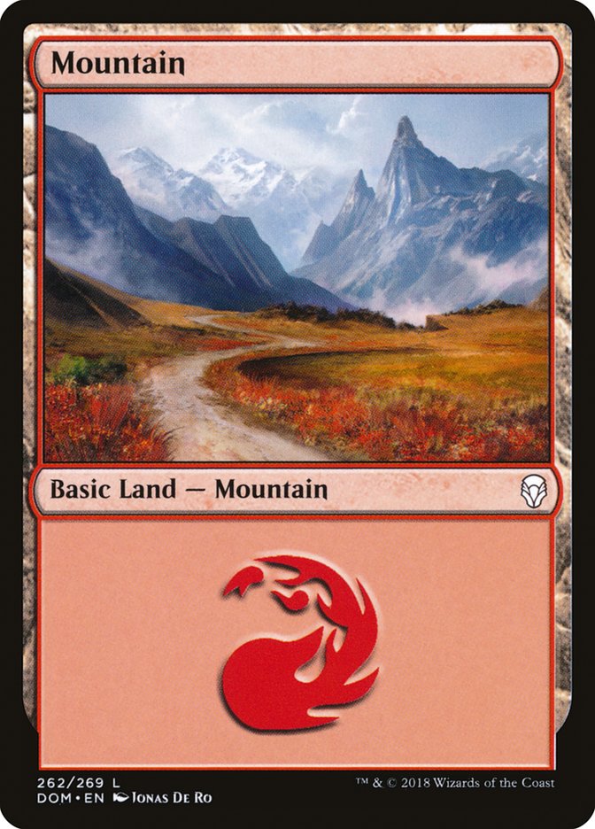Mountain (262) [Dominaria] | Game Grid - Logan