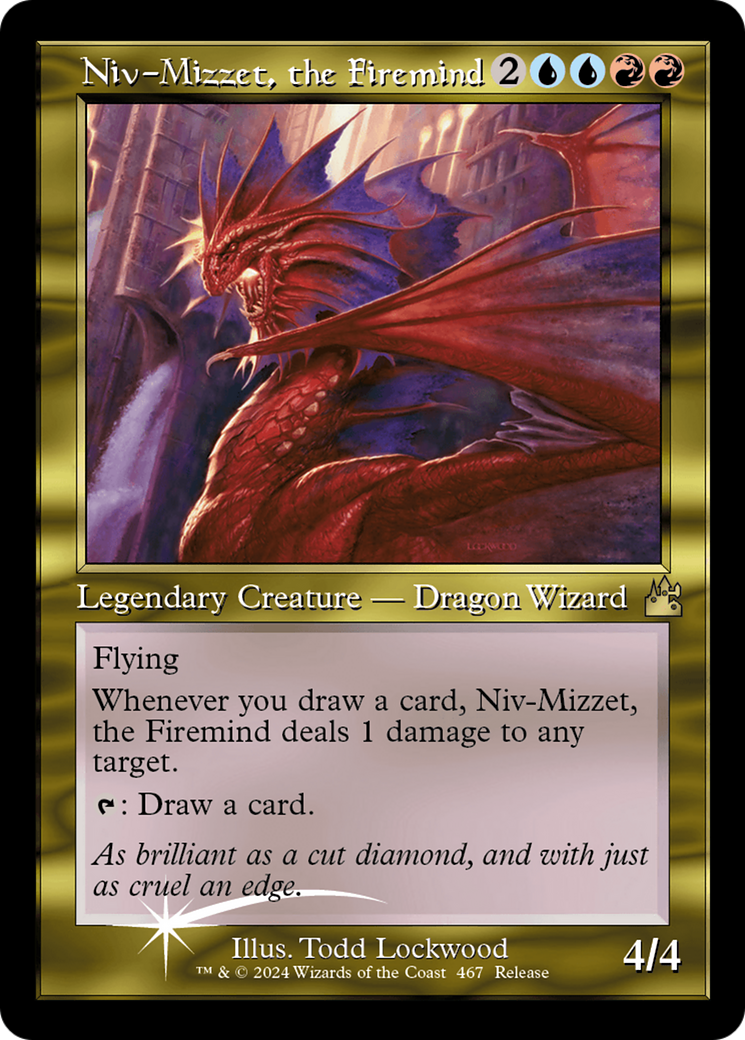 Niv-Mizzet, the Firemind (Retro Frame) [Ravnica Remastered] | Game Grid - Logan