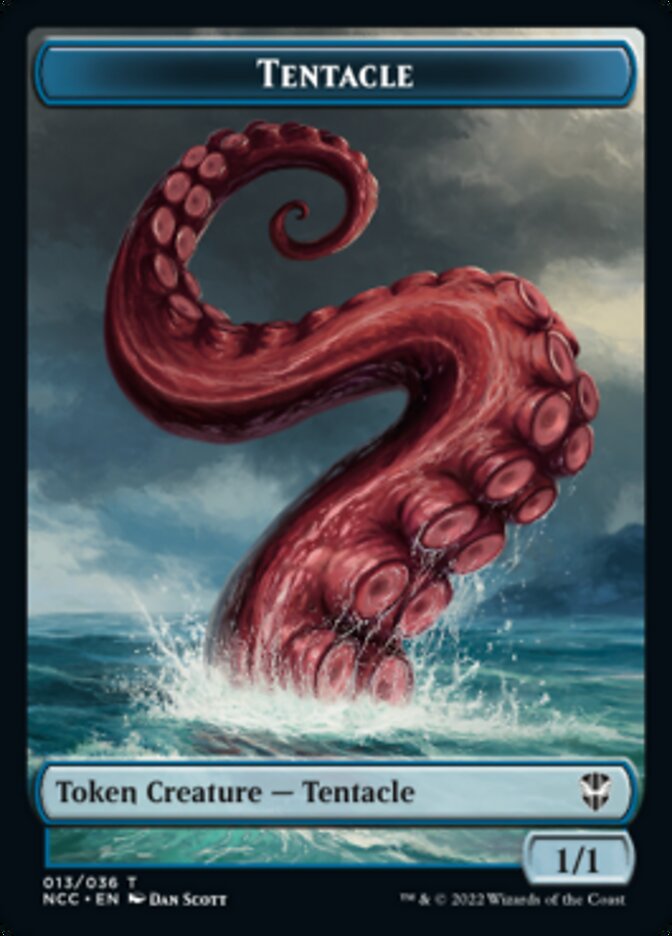 Tentacle // Champion of Wits Double-Sided Token [Streets of New Capenna Commander Tokens] | Game Grid - Logan