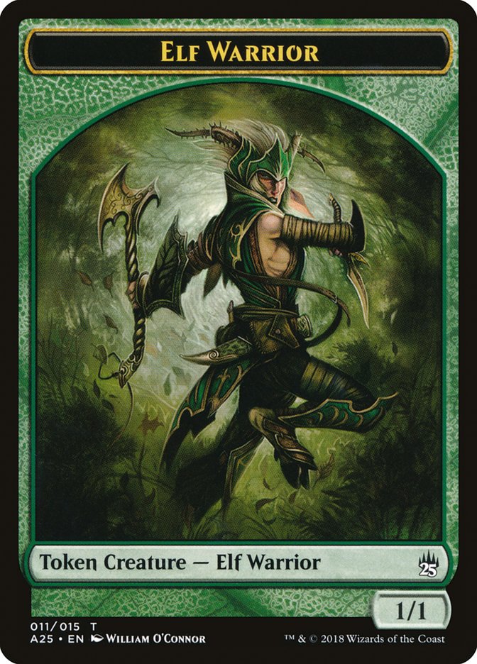 Elf Warrior Token [Masters 25 Tokens] | Game Grid - Logan