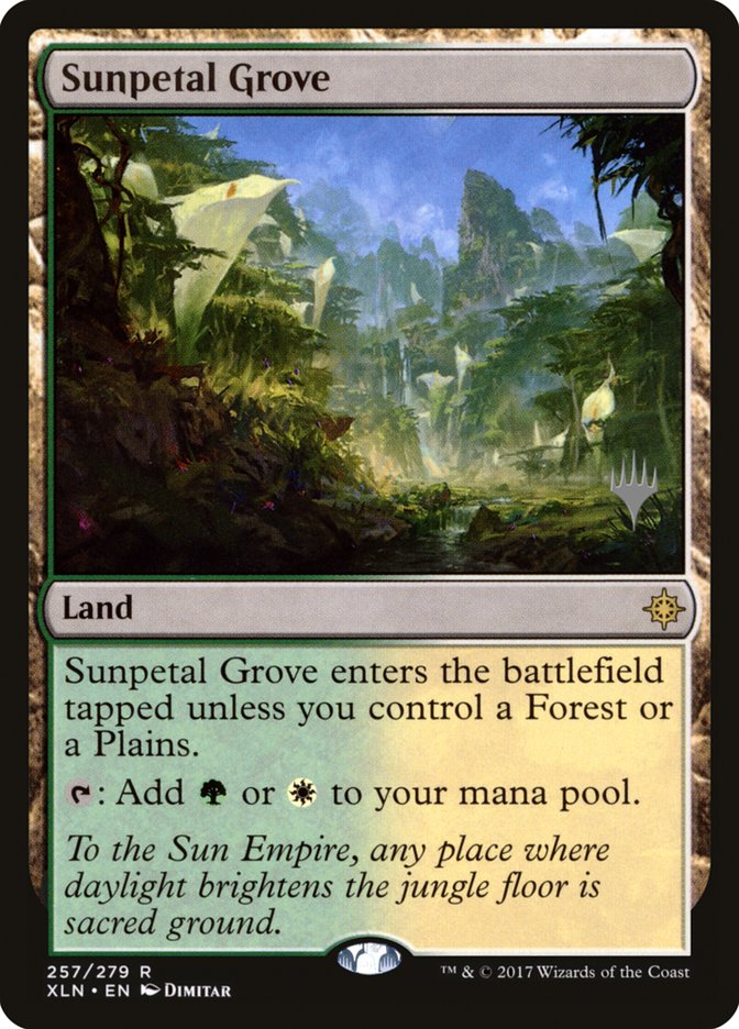 Sunpetal Grove (Promo Pack) [Ixalan Promos] | Game Grid - Logan