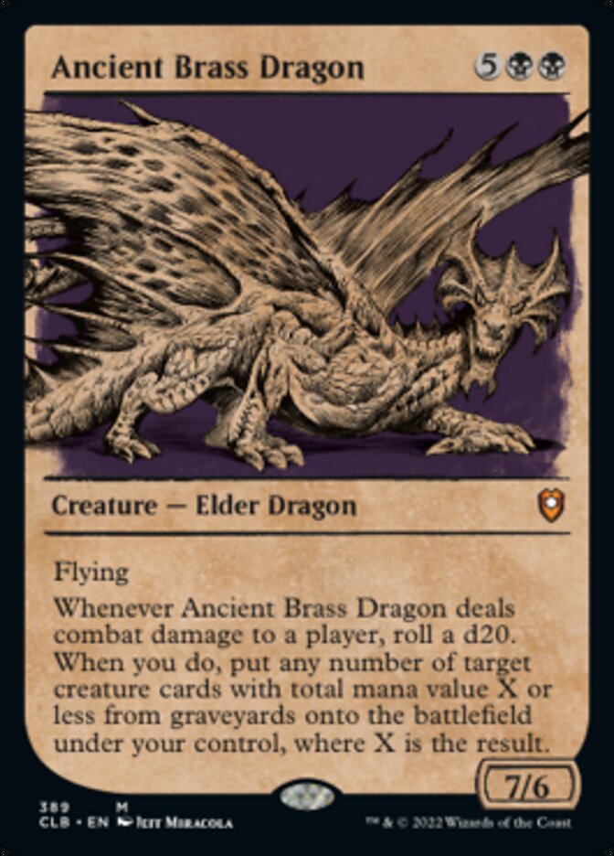 Ancient Brass Dragon (Showcase) [Commander Legends: Battle for Baldur's Gate] | Game Grid - Logan