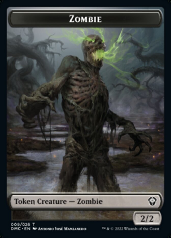 Phyrexian // Zombie Double-Sided Token [Dominaria United Tokens] | Game Grid - Logan