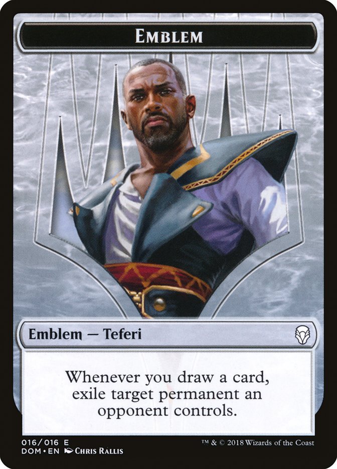 Teferi, Hero of Dominaria Emblem [Dominaria Tokens] | Game Grid - Logan