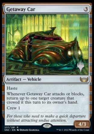 Getaway Car (Promo Pack) [Streets of New Capenna Promos] | Game Grid - Logan