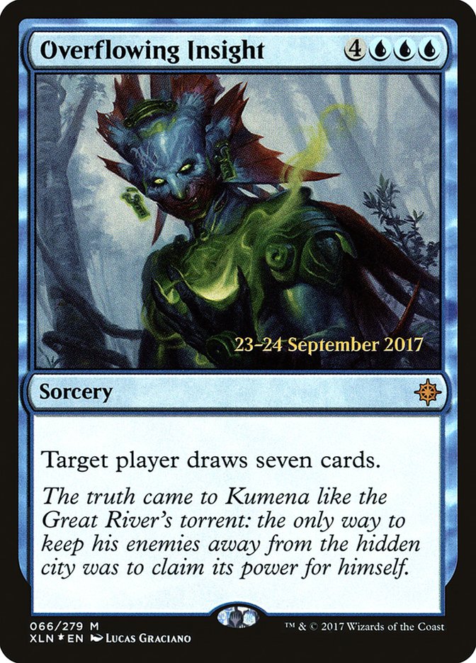 Overflowing Insight [Ixalan Prerelease Promos] | Game Grid - Logan