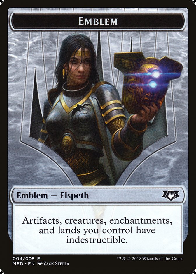 Elspeth, Knight-Errant Emblem [Mythic Edition Tokens] | Game Grid - Logan