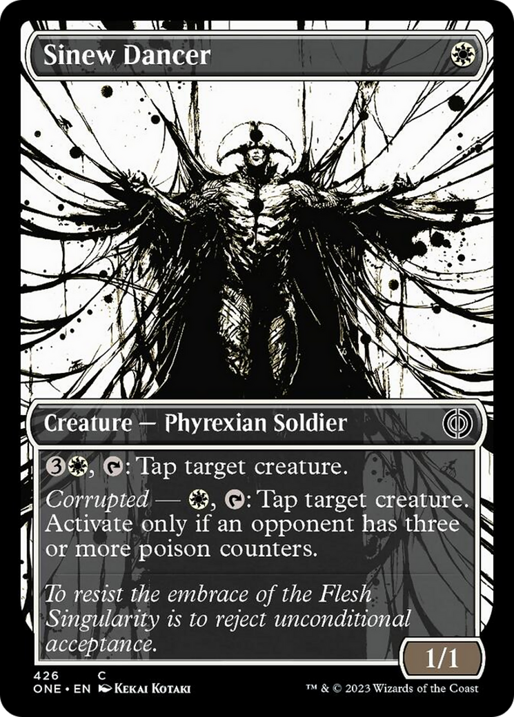 Sinew Dancer (Showcase Ichor Step-and-Compleat Foil) [Phyrexia: All Will Be One] | Game Grid - Logan