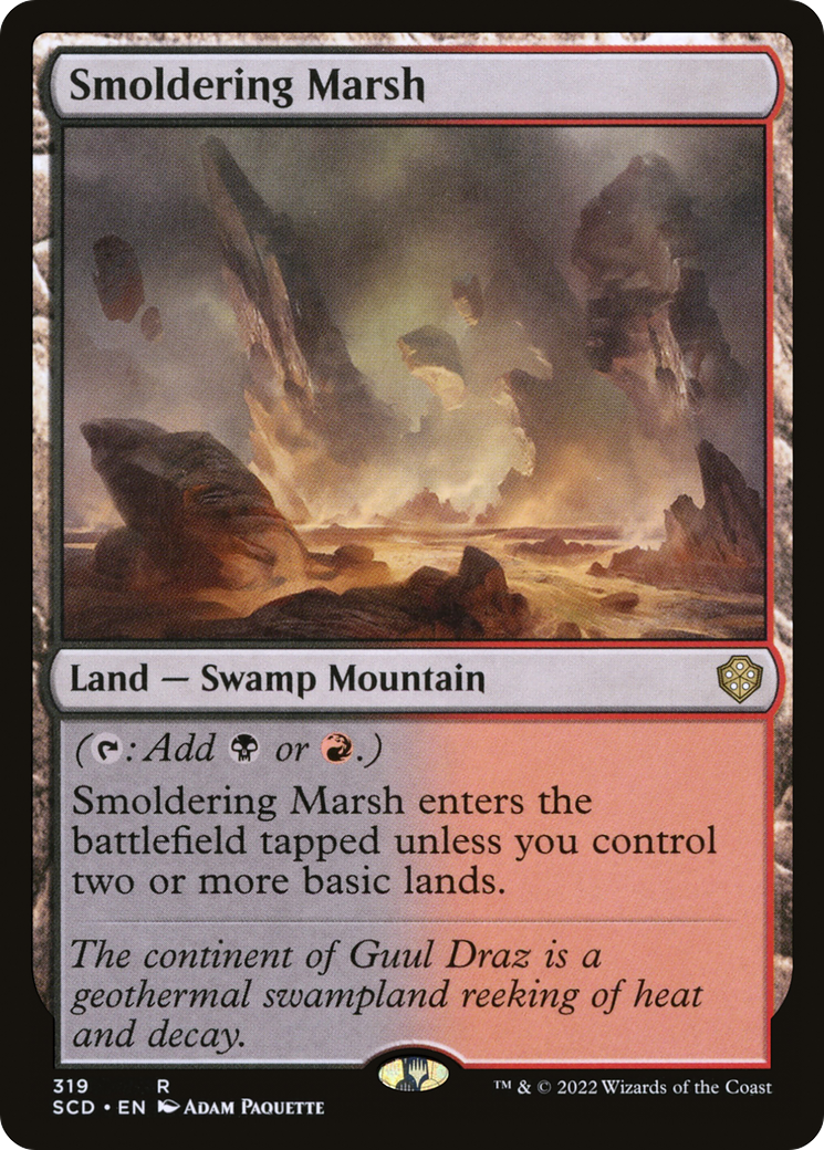 Smoldering Marsh [Starter Commander Decks] | Game Grid - Logan