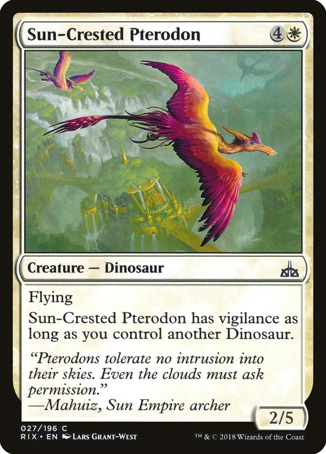 Sun-Crested Pterodon [Rivals of Ixalan] | Game Grid - Logan