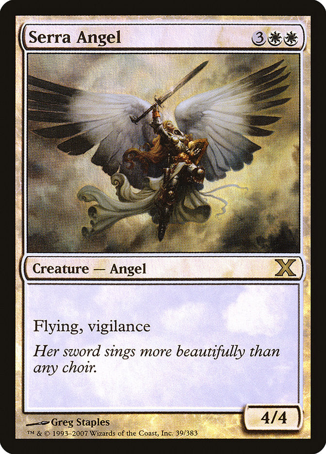 Serra Angel (Premium Foil) [Tenth Edition] | Game Grid - Logan