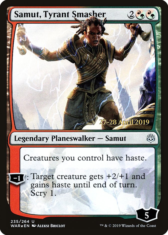 Samut, Tyrant Smasher [War of the Spark Prerelease Promos] | Game Grid - Logan