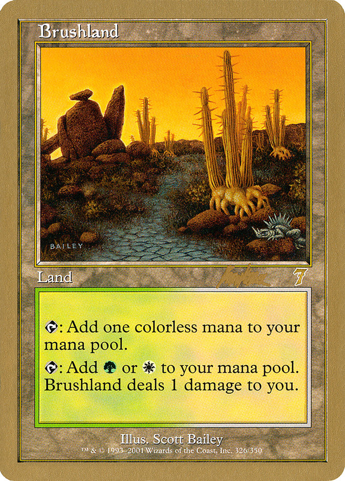 Brushland (Brian Kibler) [World Championship Decks 2002] | Game Grid - Logan