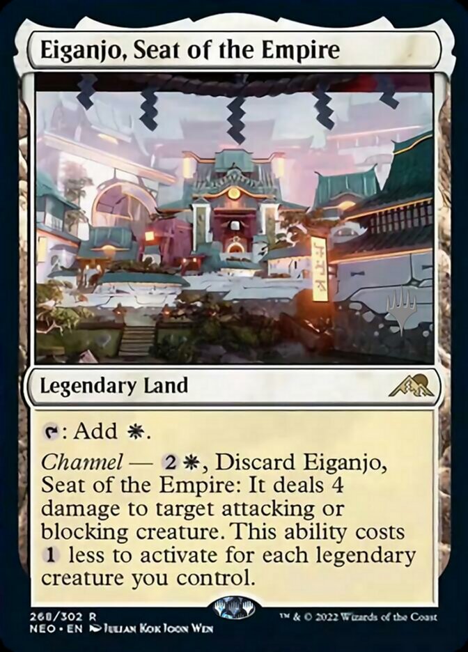 Eiganjo, Seat of the Empire (Promo Pack) [Kamigawa: Neon Dynasty Promos] | Game Grid - Logan