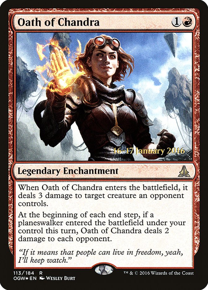 Oath of Chandra [Oath of the Gatewatch Prerelease Promos] | Game Grid - Logan