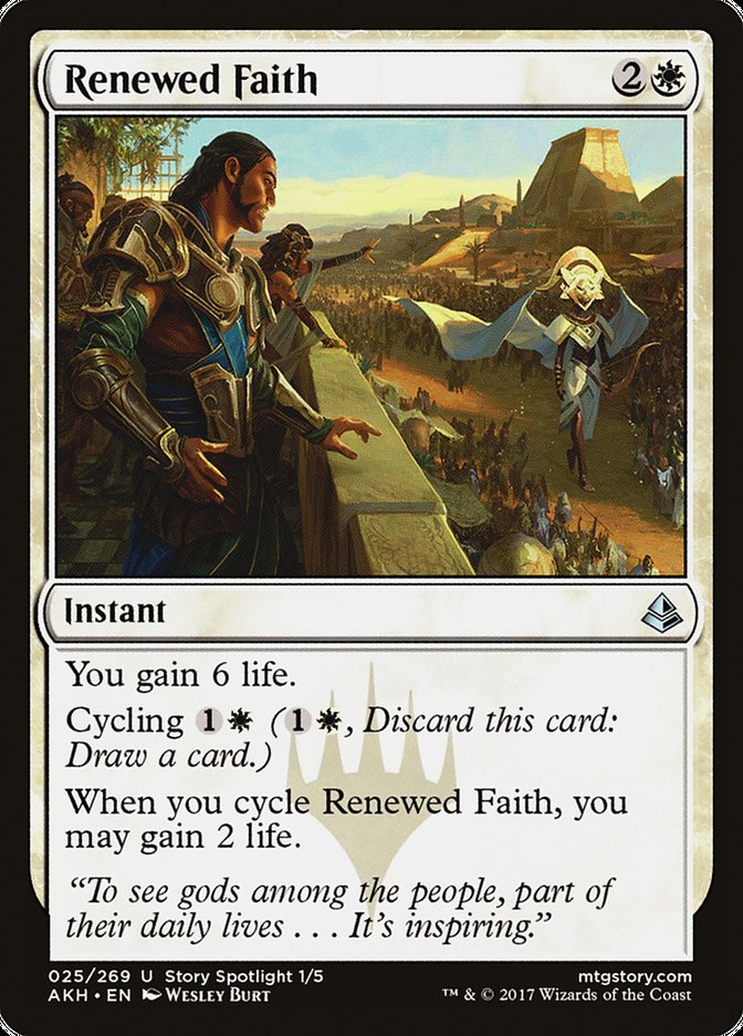 Renewed Faith [Amonkhet] | Game Grid - Logan