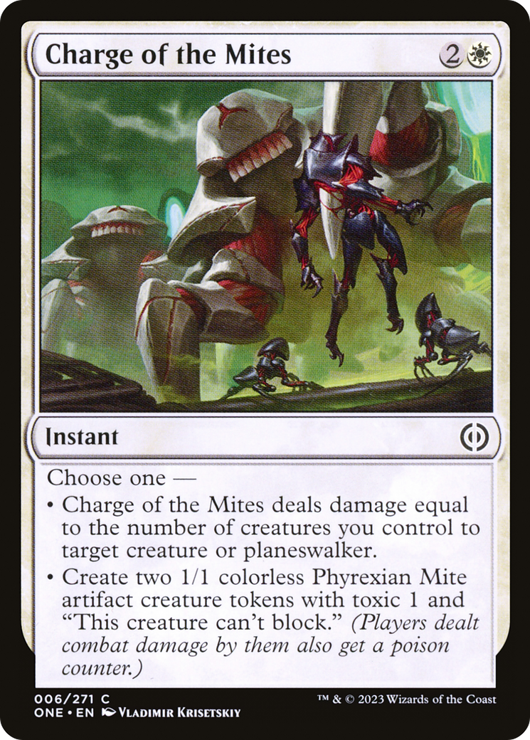 Charge of the Mites [Phyrexia: All Will Be One] | Game Grid - Logan