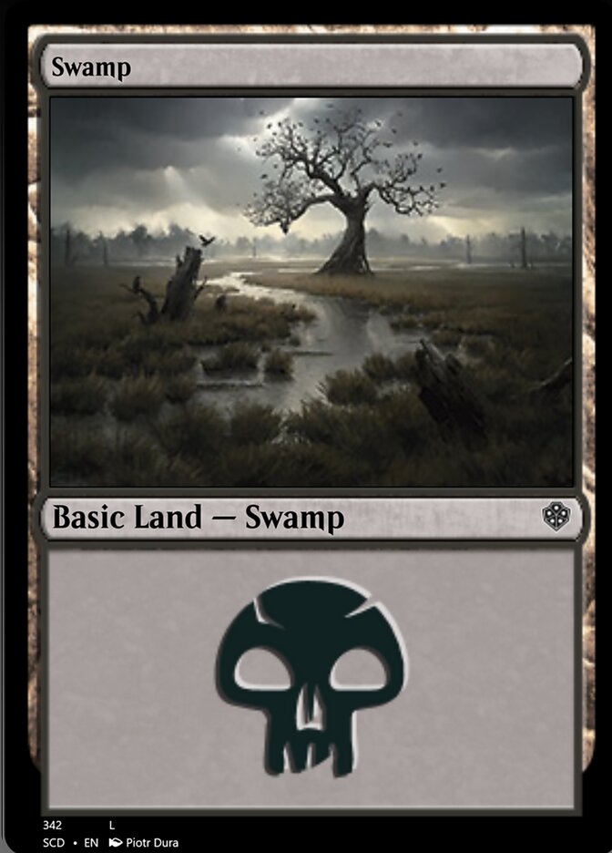 Swamp (342) [Starter Commander Decks] | Game Grid - Logan