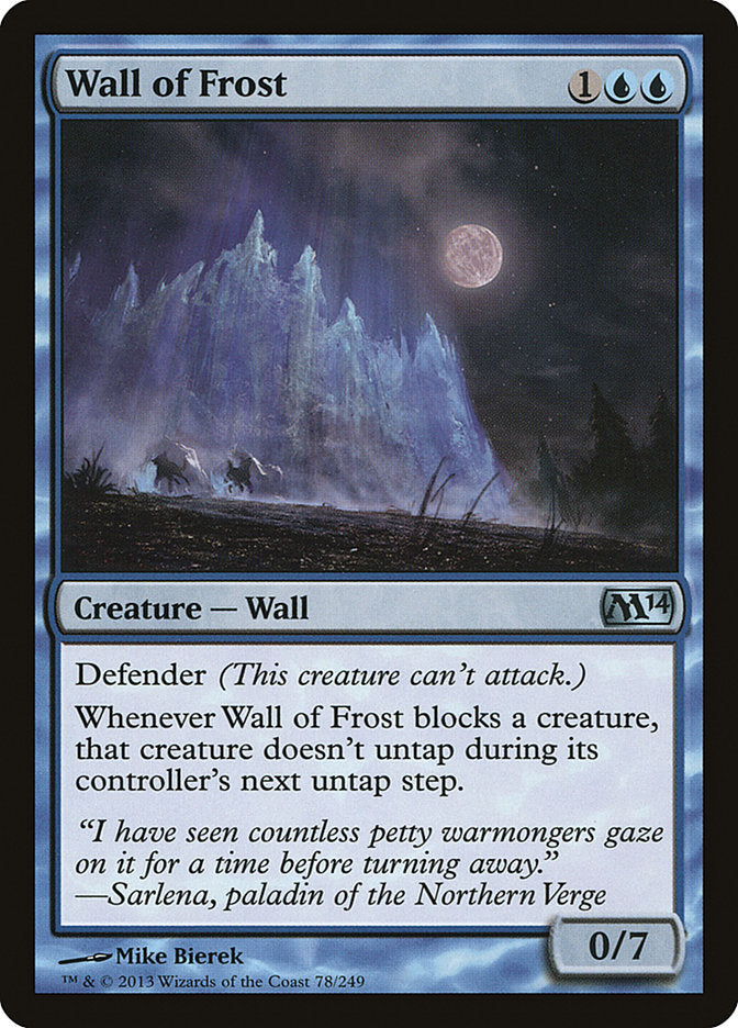 Wall of Frost [Magic 2014] | Game Grid - Logan