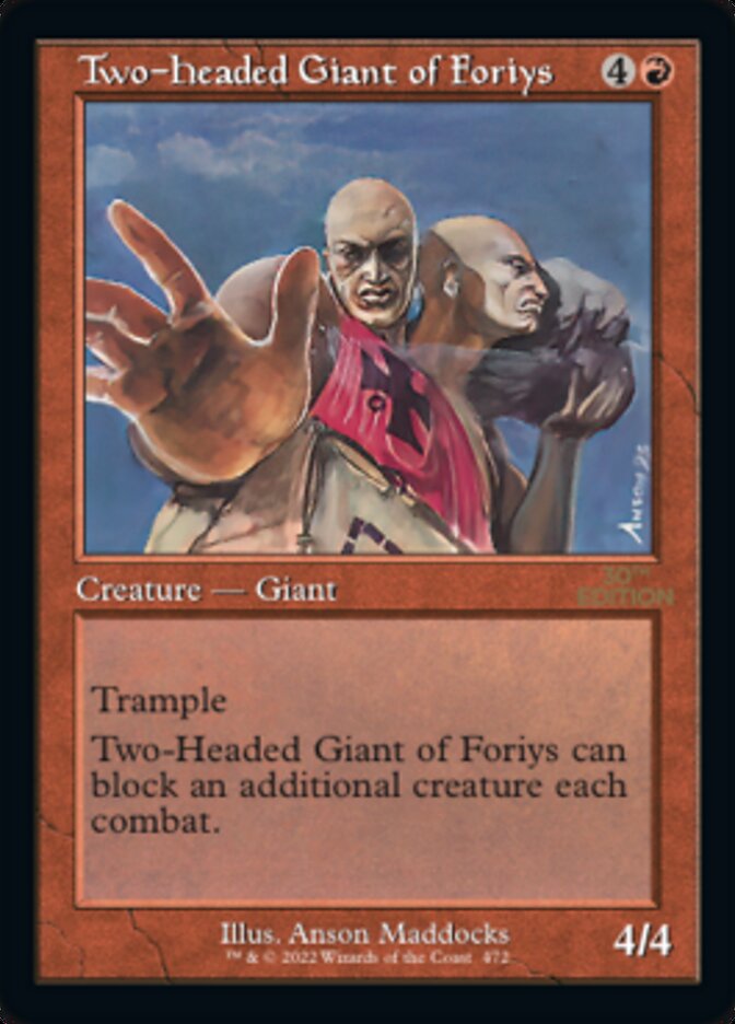 Two-Headed Giant of Foriys (Retro) [30th Anniversary Edition] | Game Grid - Logan