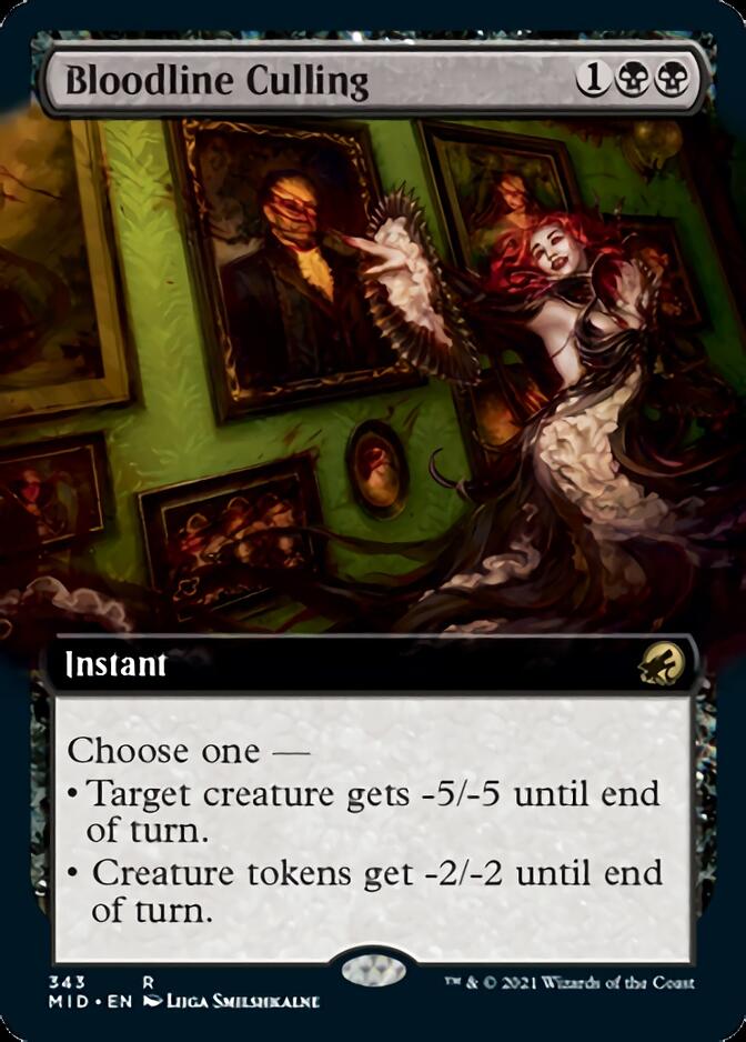 Bloodline Culling (Extended Art) [Innistrad: Midnight Hunt] | Game Grid - Logan