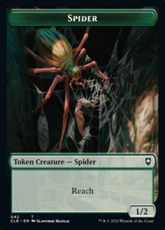 Spider // Insect Double-Sided Token [Commander Legends: Battle for Baldur's Gate Tokens] | Game Grid - Logan