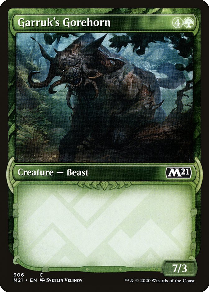 Garruk's Gorehorn (Showcase) [Core Set 2021] | Game Grid - Logan
