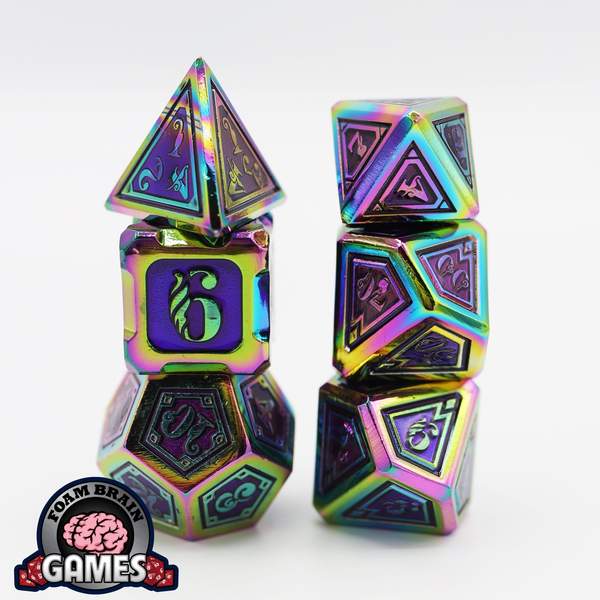 Alchemist Metals RPG Dice Set: Burnt Opal | Game Grid - Logan