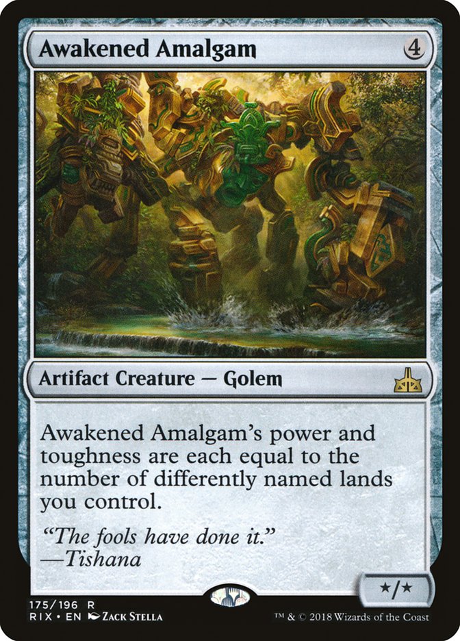 Awakened Amalgam [Rivals of Ixalan] | Game Grid - Logan