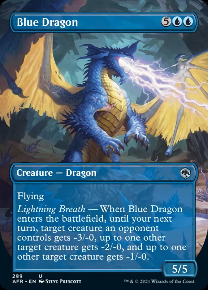 Blue Dragon (Borderless Alternate Art) [Dungeons & Dragons: Adventures in the Forgotten Realms] | Game Grid - Logan