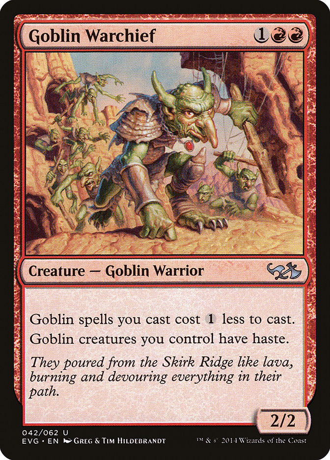 Goblin Warchief (Elves vs. Goblins) [Duel Decks Anthology] | Game Grid - Logan