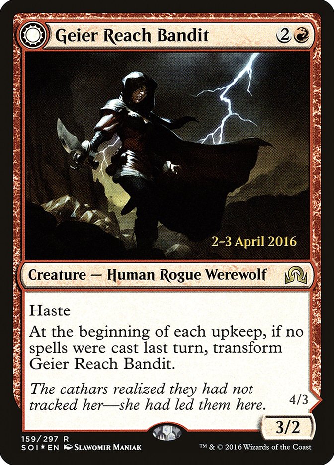 Geier Reach Bandit // Vildin-Pack Alpha [Shadows over Innistrad Prerelease Promos] | Game Grid - Logan
