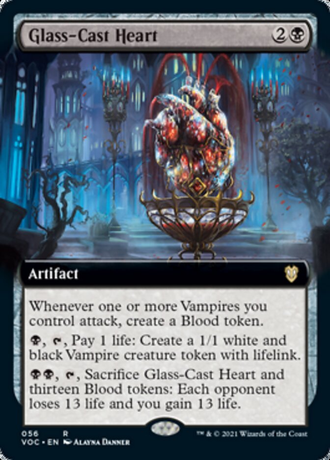 Glass-Cast Heart (Extended Art) [Innistrad: Crimson Vow Commander] | Game Grid - Logan